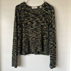 Vintage/90s Multicolor Knit Women's Top